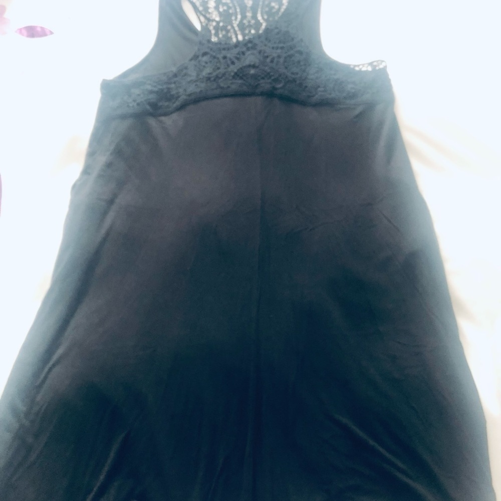 Layne Bryant 22-24 Black MIDI Dress Lace Bodice Casual Beachwear - Picture 7 of 12